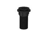 GRID DRAIN W/OVERFLOW HOLE ( MATT BLACK )